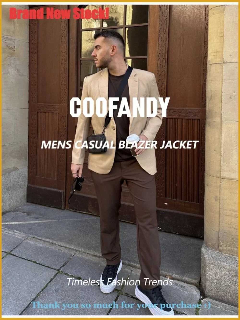 Lightweight Sport Coat Regular Fit Two Button Blazer Polyester Blend - Picture 7 of 7